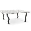 Table basse spongia, version noire, collection Alter-Ego