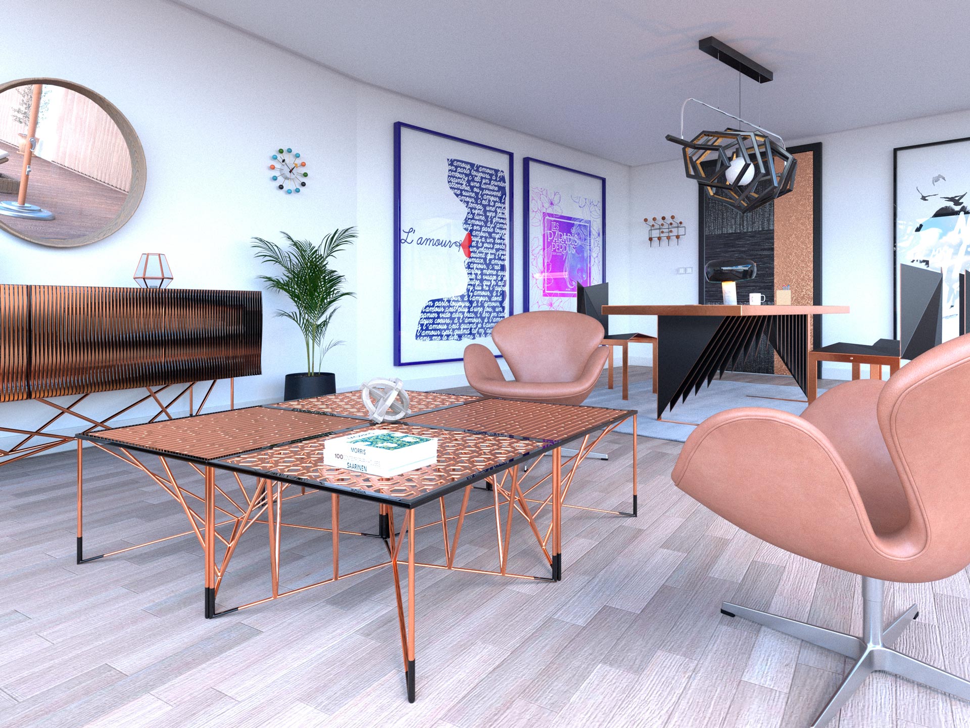 Collection Amirale de la marque Kurudo, création de mobilier français